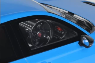 HONDA CIVIC TYPE R RACING/BOOST BLUE PEARL 2022 OttO mobile 1:18 Resinemodell (Türen, Motorhaube... nicht zu öffnen!)